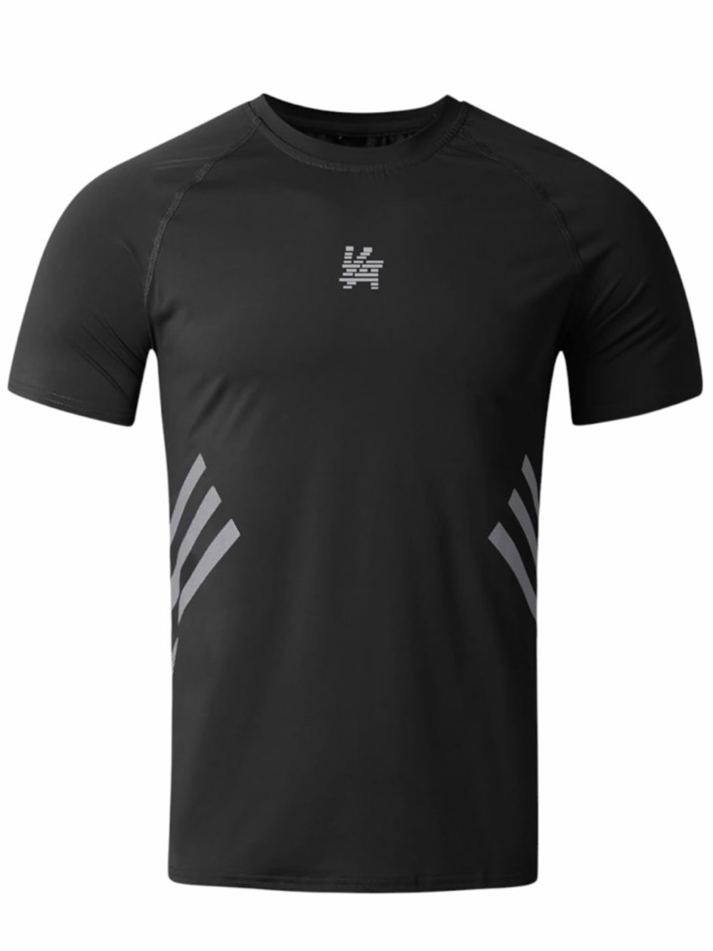 YoungLA Black SuperVillain Short Sleeve Compression Tee Size Large